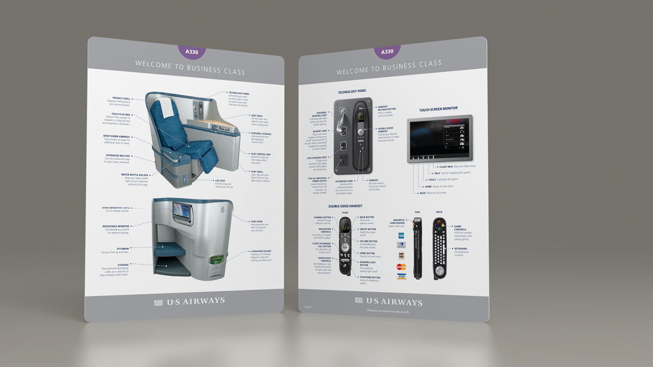 Premium Cabin Seats Instruction Cards